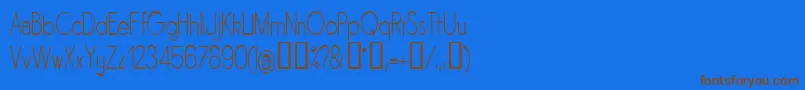 SORNLN   Font – Brown Fonts on Blue Background