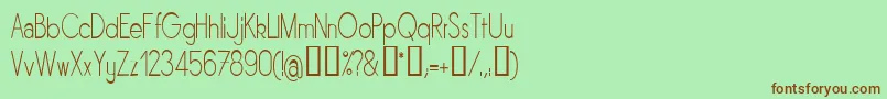 SORNLN   Font – Brown Fonts on Green Background