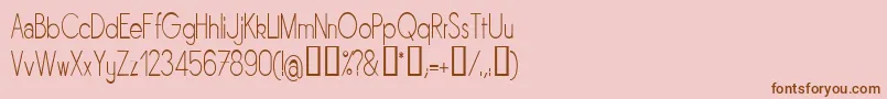 SORNLN   Font – Brown Fonts on Pink Background