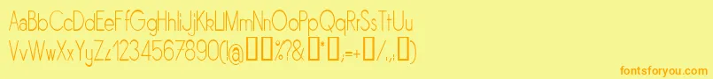 SORNLN   Font – Orange Fonts on Yellow Background