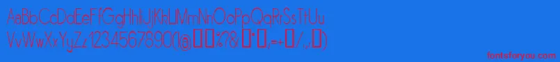 SORNLN   Font – Red Fonts on Blue Background