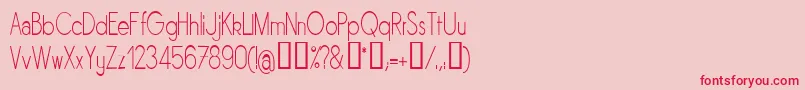 SORNLN   Font – Red Fonts on Pink Background