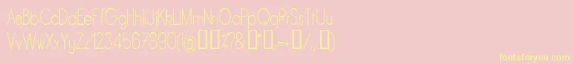 SORNLN   Font – Yellow Fonts on Pink Background
