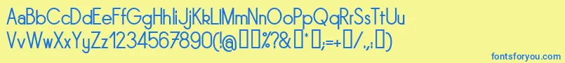 SORNRG   Font – Blue Fonts on Yellow Background