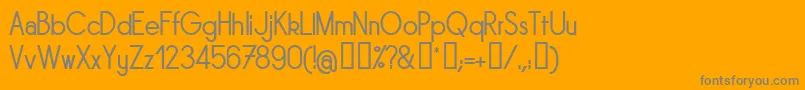 SORNRG   Font – Gray Fonts on Orange Background