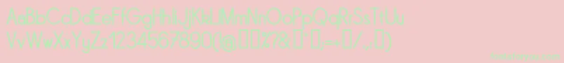 SORNRG   Font – Green Fonts on Pink Background