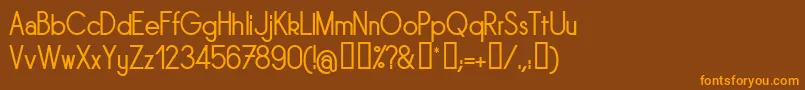 SORNRG   Font – Orange Fonts on Brown Background