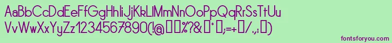 SORNRG   Font – Purple Fonts on Green Background