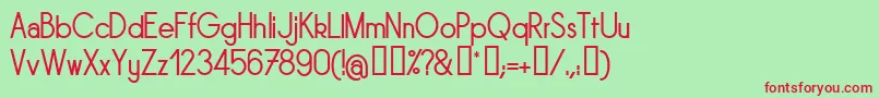 SORNRG   Font – Red Fonts on Green Background