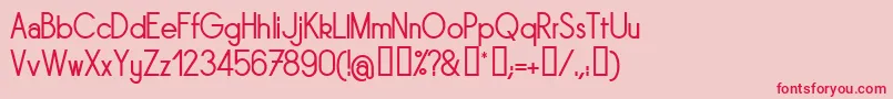 SORNRG   Font – Red Fonts on Pink Background