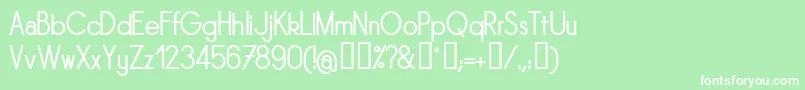 SORNRG   Font – White Fonts on Green Background