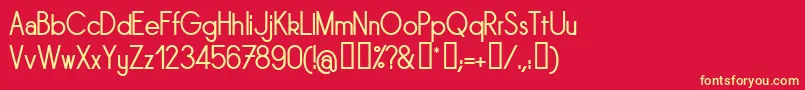 SORNRG   Font – Yellow Fonts on Red Background