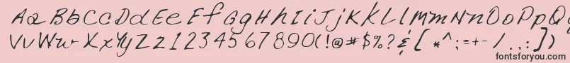 Lehn266フォントについての詳細 フォントLehn266 – ピンクの背景に黒い文字
