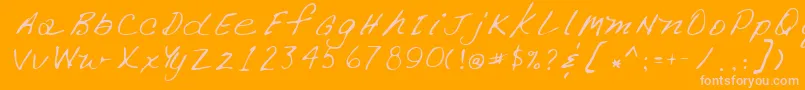 More about Lehn266 Font Lehn266 Font – Pink Fonts on Orange Background