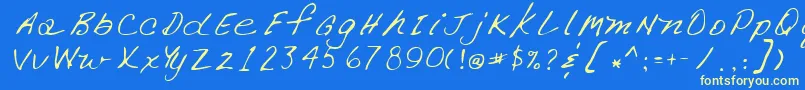 fuente Lehn266 – Fuentes Amarillas Sobre Fondo Azul