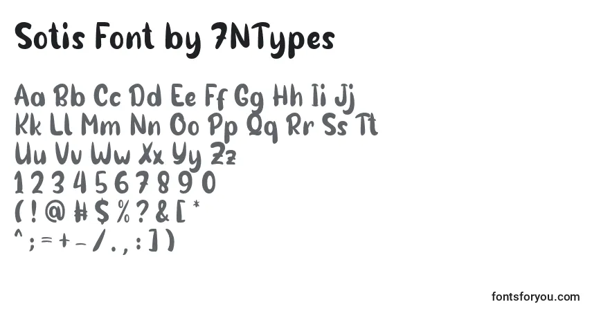 A fonte Sotis Font by 7NTypes – alfabeto, números, caracteres especiais