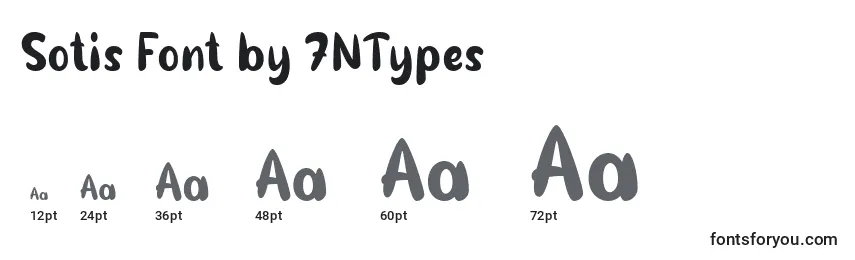 Размеры шрифта Sotis Font by 7NTypes