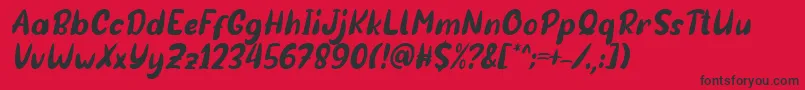 Sotis Italic Font by 7NTypes Font – Black Fonts on Red Background
