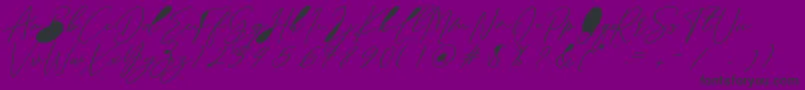 Sottalica Font – Black Fonts on Purple Background