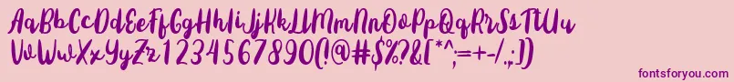 fuente Sottee Font by Rifky 7NTypes – Fuentes Moradas Sobre Fondo Rosa