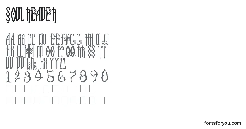 Soul reaver Font – alphabet, numbers, special characters