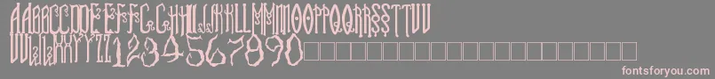 soul reaver Font – Pink Fonts on Gray Background