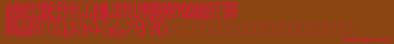 soul reaver Font – Red Fonts on Brown Background
