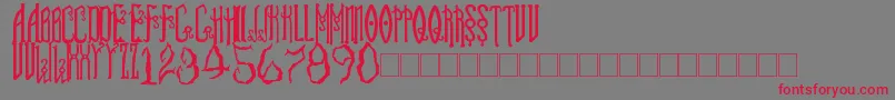 soul reaver Font – Red Fonts on Gray Background