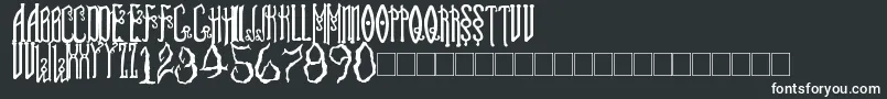 soul reaver Font – White Fonts on Black Background