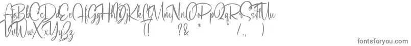 Soulgates Demo-Schriftart – Graue Schriften auf weißem Hintergrund