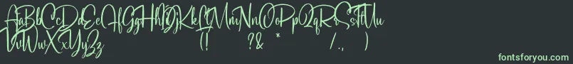 Soulgates Demo Font – Green Fonts on Black Background