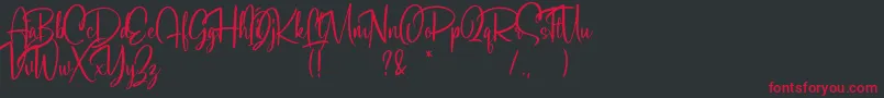 Soulgates Demo Font – Red Fonts on Black Background