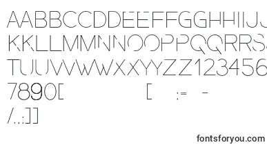 PresaUltralight font – geometric Fonts