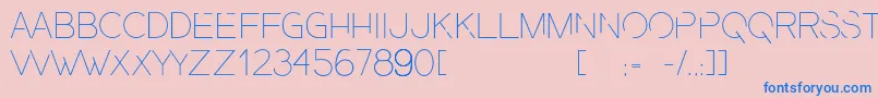 More about PresaUltralight Font PresaUltralight Font – Blue Fonts on Pink Background
