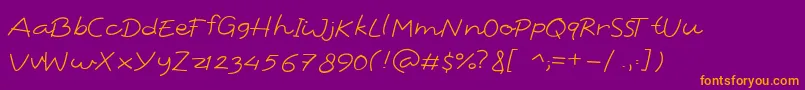 Шрифт Soulitude – оранжевые шрифты на фиолетовом фоне