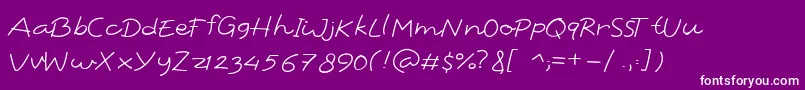 フォントSoulitude – 紫の背景に白い文字