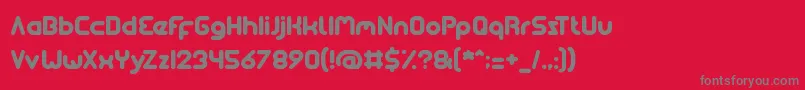 soulmate Font – Gray Fonts on Red Background