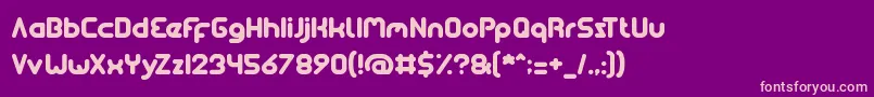 soulmate Font – Pink Fonts on Purple Background