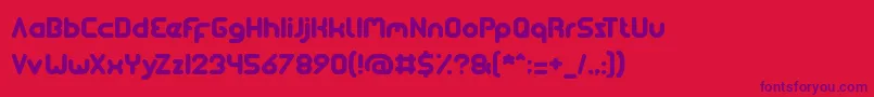 soulmate Font – Purple Fonts on Red Background