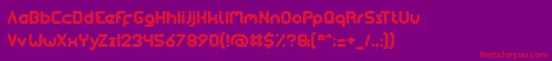soulmate Font – Red Fonts on Purple Background