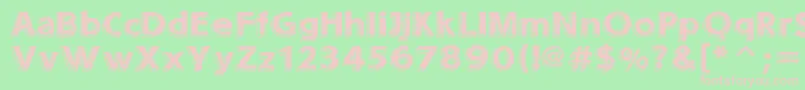 Sounds  Eroded Font – Pink Fonts on Green Background