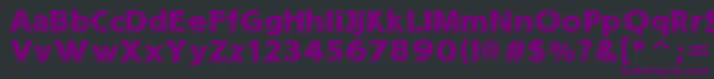 Sounds  Eroded Font – Purple Fonts on Black Background