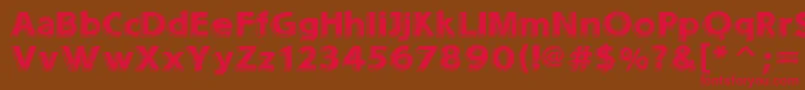 Sounds  Eroded Font – Red Fonts on Brown Background