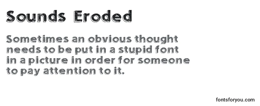 Sounds  Eroded Font