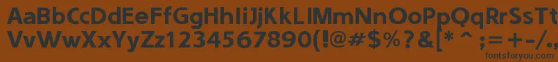 Sounds  Good Font – Black Fonts on Brown Background