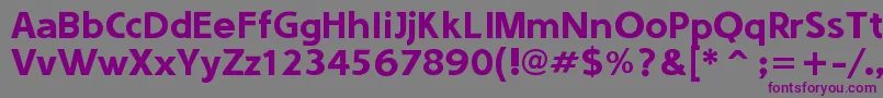 Sounds  Good Font – Purple Fonts on Gray Background