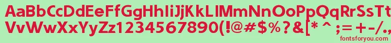 Sounds  Good Font – Red Fonts on Green Background