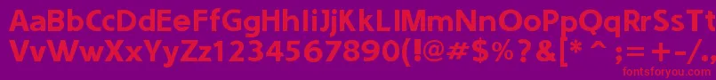 Sounds  Good Font – Red Fonts on Purple Background