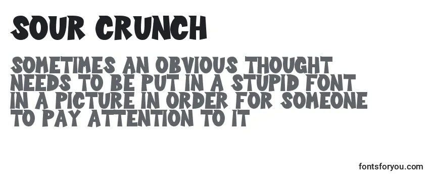 Schriftart Sour Crunch