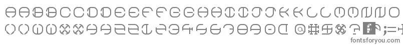 South Circle-Schriftart – Graue Schriften